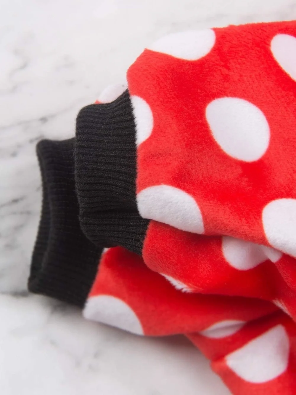 CuteBone Red Polka Dot Dog Pajamas Small Puppy Onesie NWOT